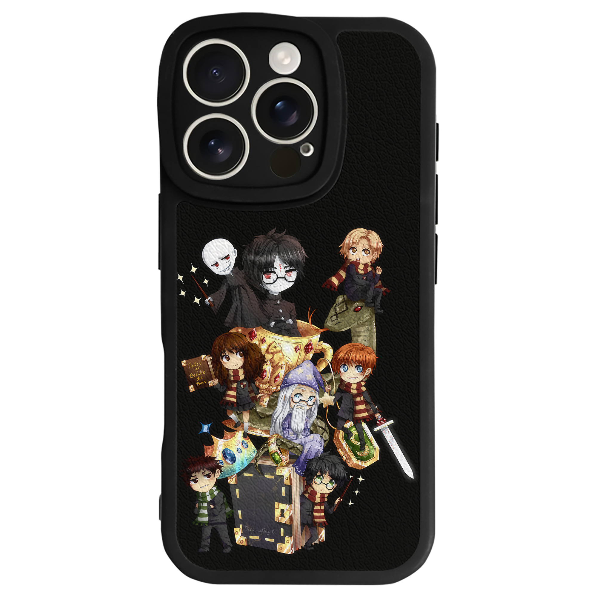 （画像用） Harry Potter ハリー・ポッターシリーズ 【iPhone 16シリーズ対応】シリコンスマホケース（レザー調） 材質：シリコン